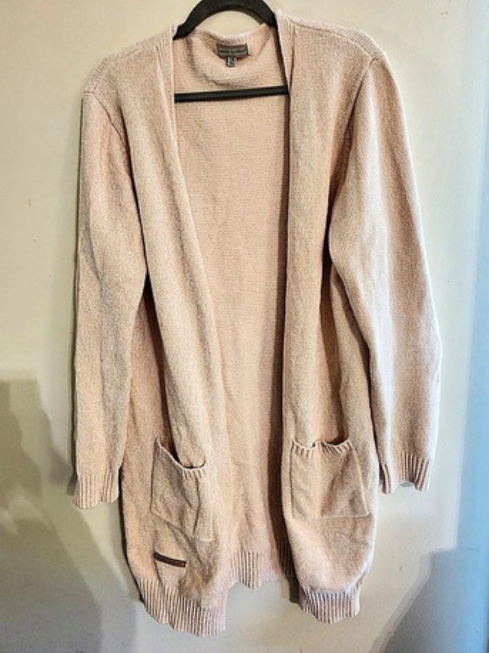 Simply Southern Cream Plush Chenille Open Front Cardigan Sweater Plus Size XXL